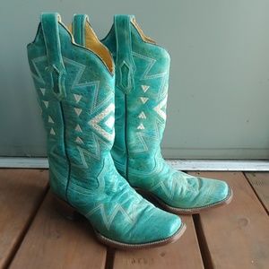 Corral Turquoise Cowboy Boots